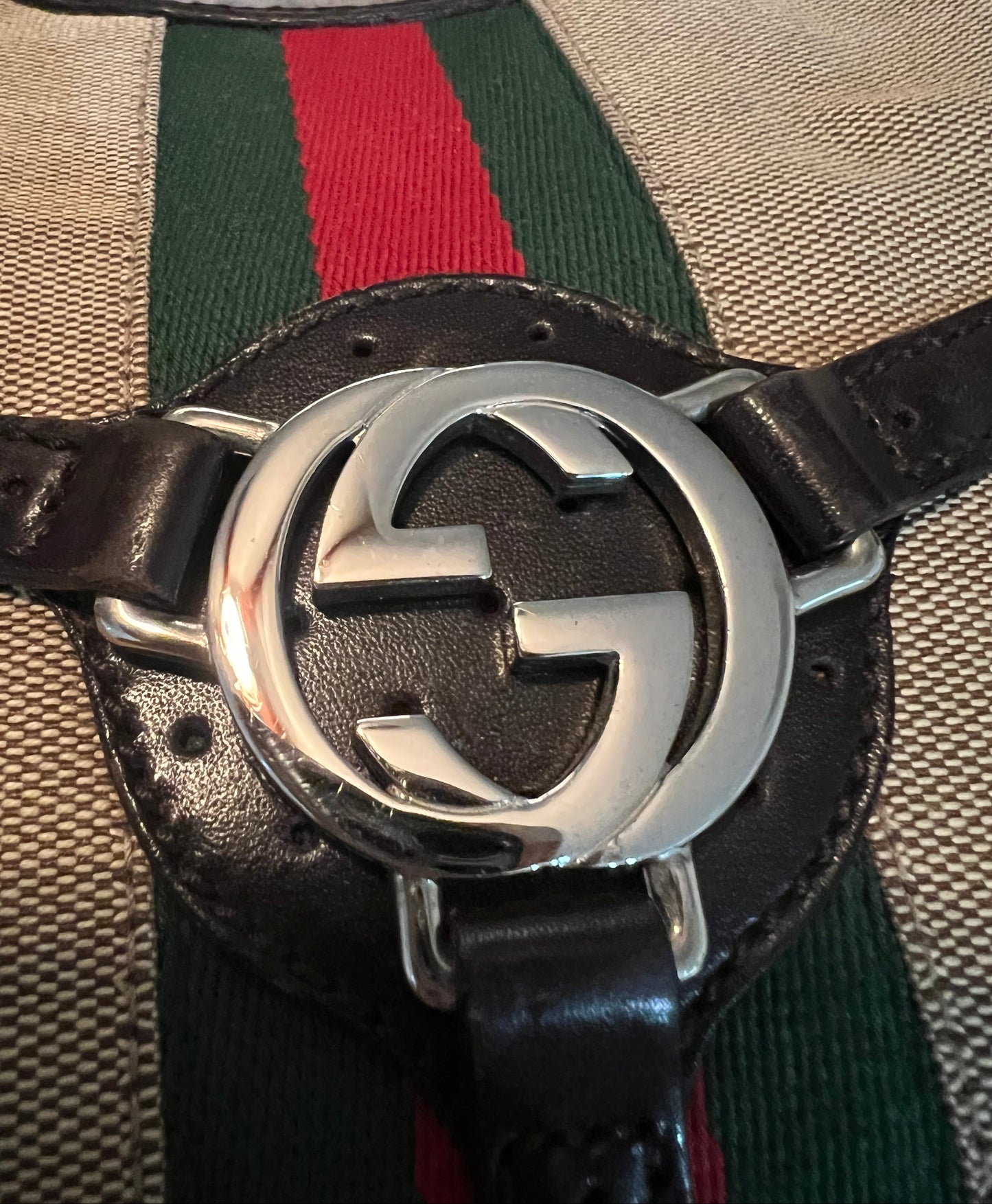 Gucci Vintage Web Reins Handbag Small