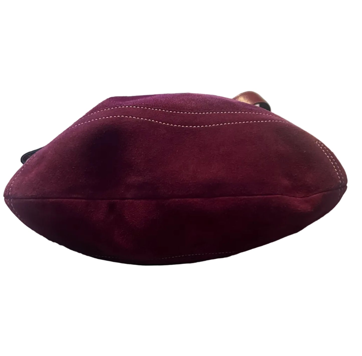Coach Plum Suede Y2K Shoulder Bag