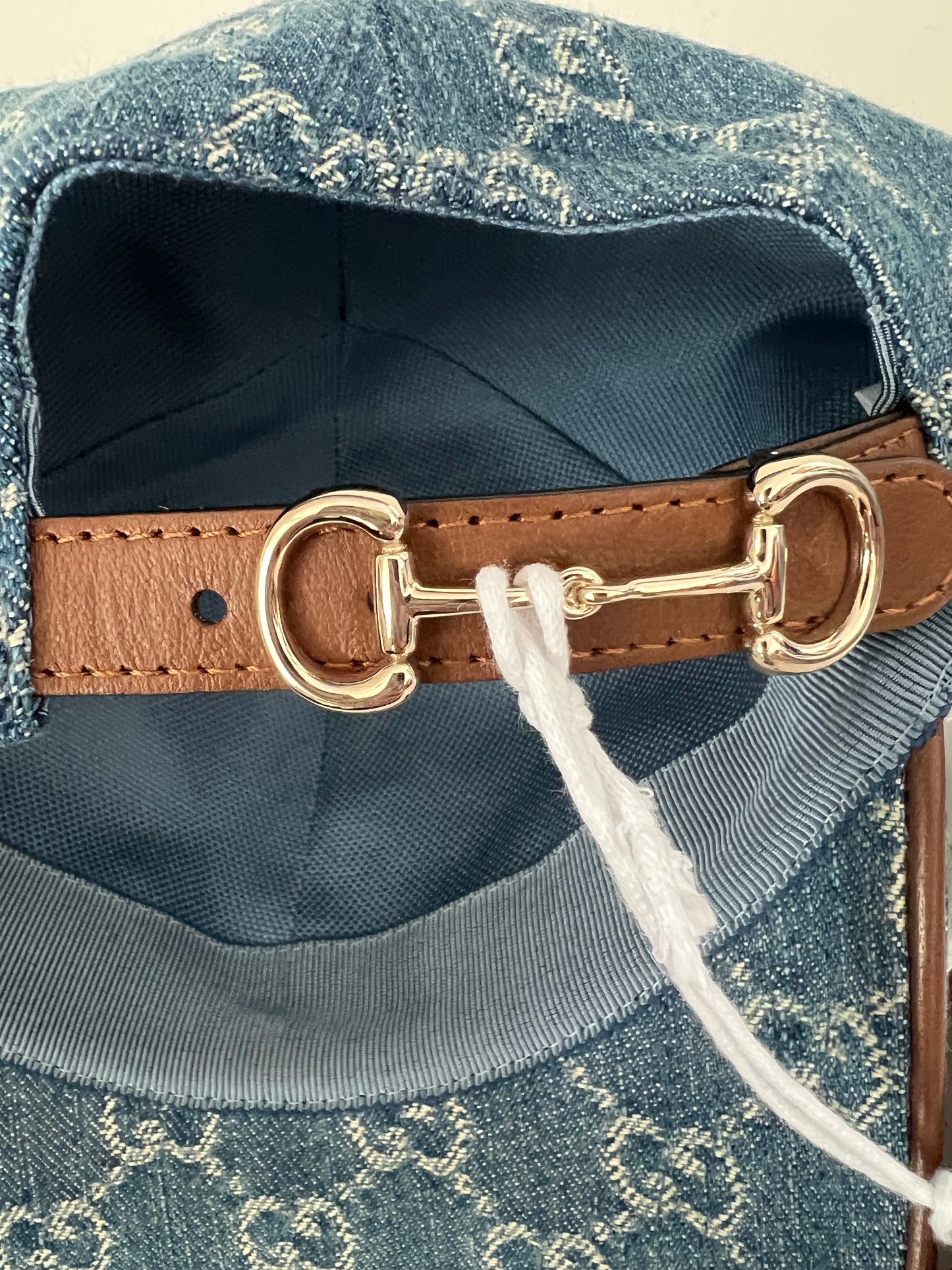 Gucci Denim Hat w/ Horsebit