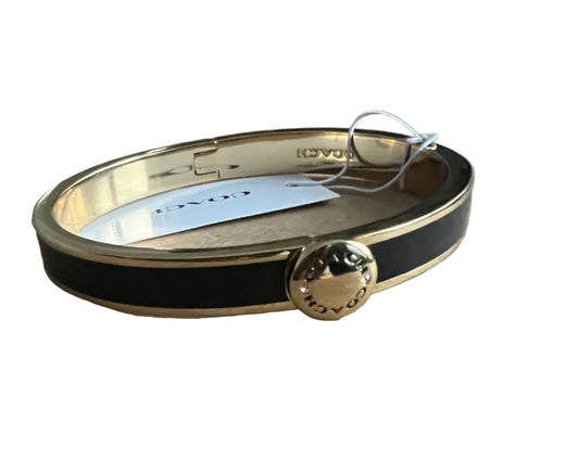 Coach Black & Gold-Toned Bangle