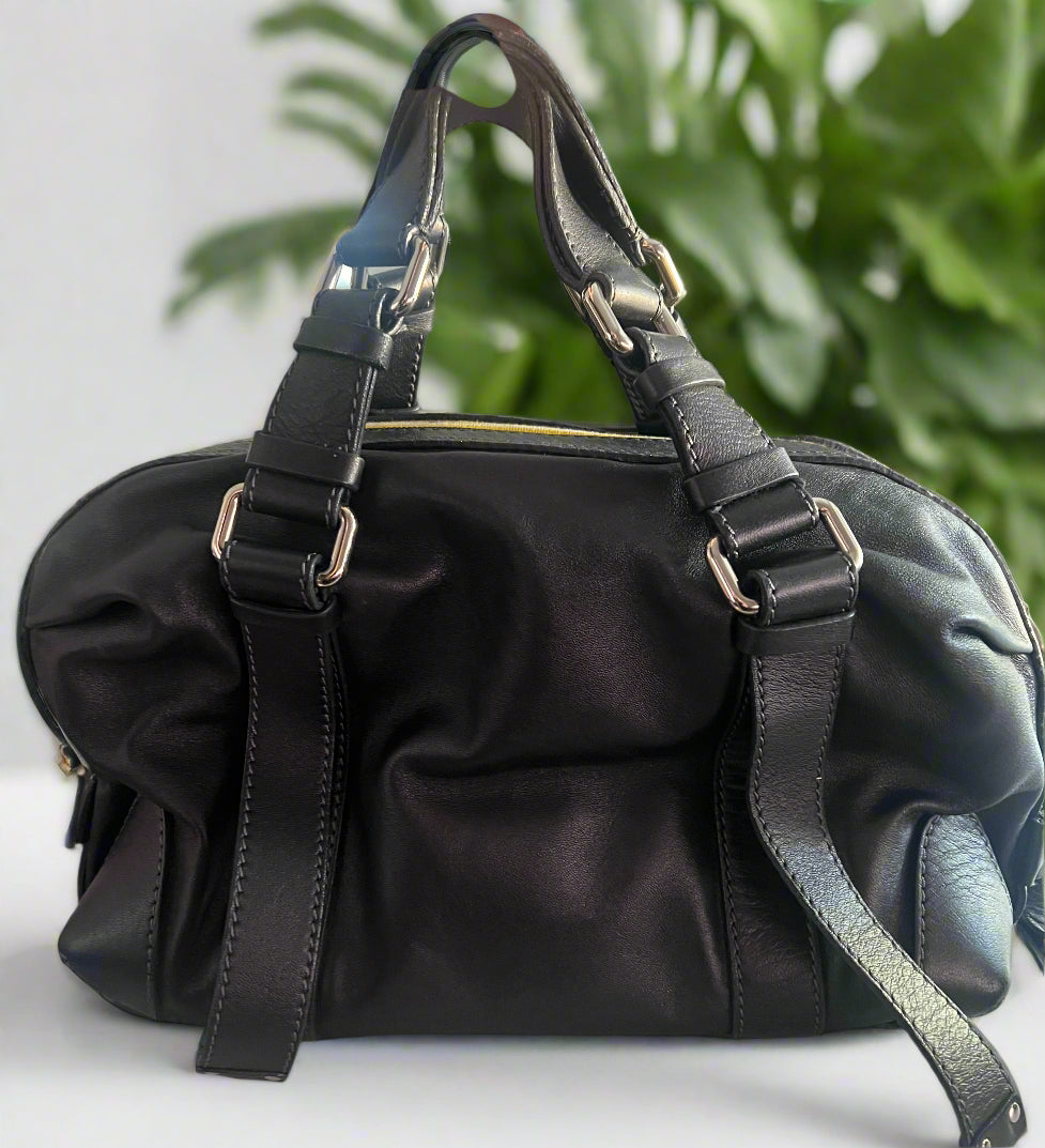 Chloe Leather Studded Patsy Satchel