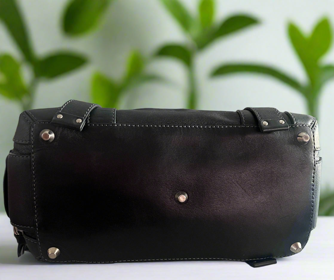 Chloe Leather Studded Patsy Satchel