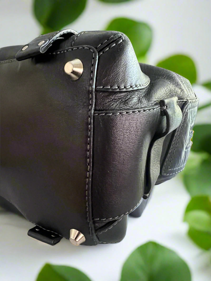 Chloe Leather Studded Patsy Satchel