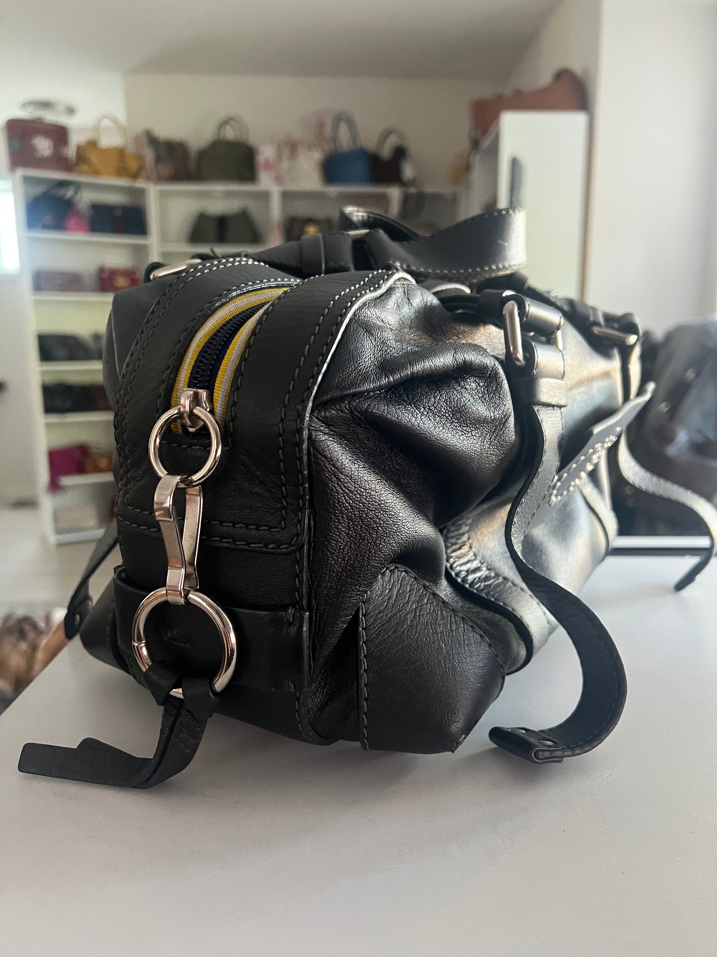 Chloe Leather Studded Patsy Satchel