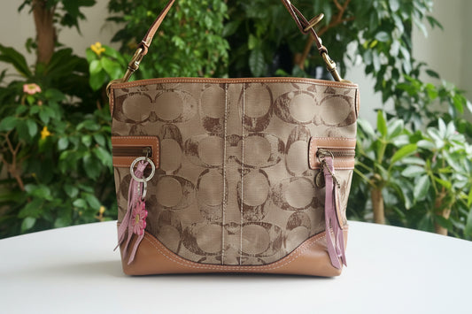 Coach Signature Tie Dye Tote - Vintage Rare