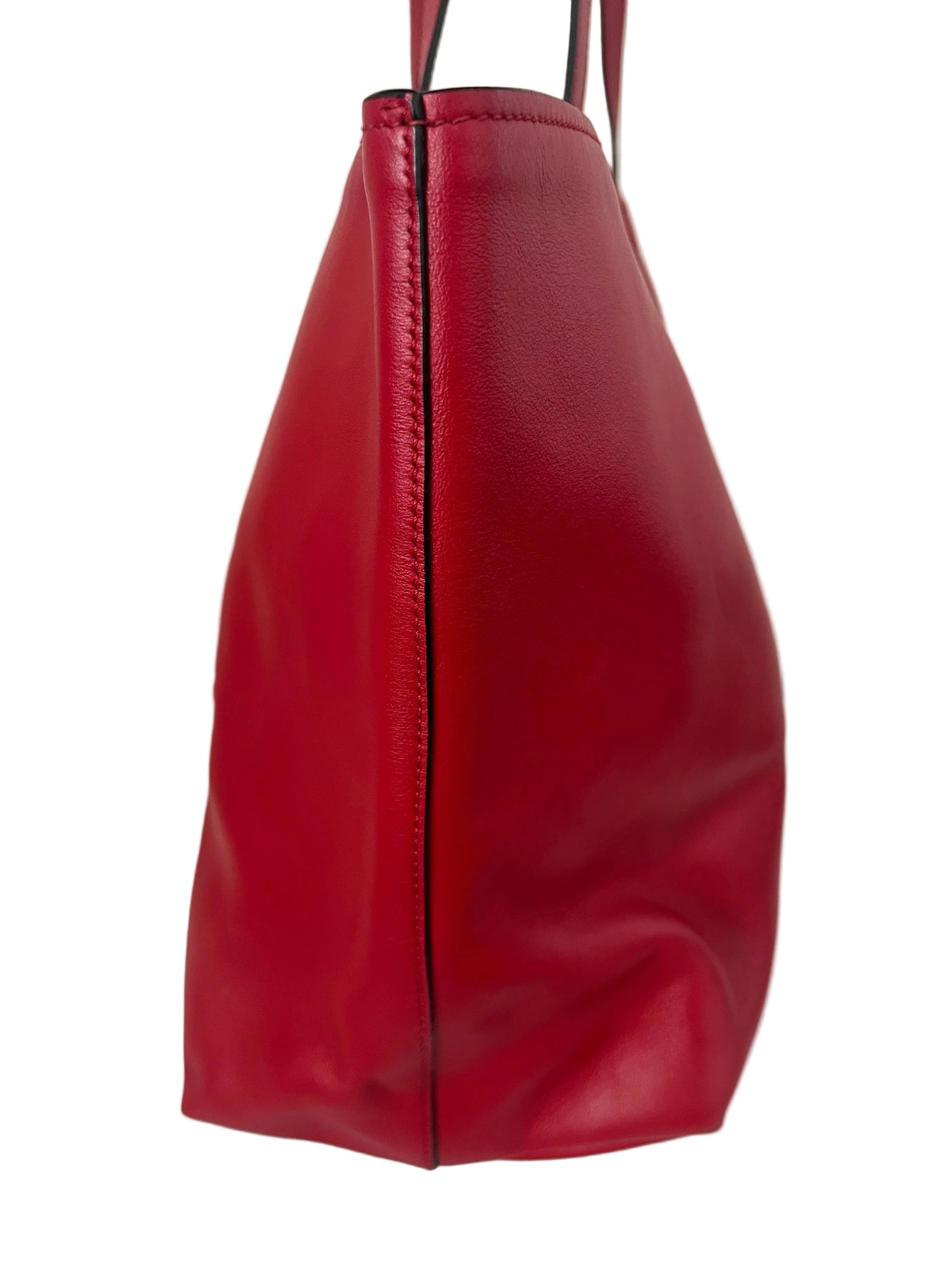 Prada Vintage Red Leather Tote