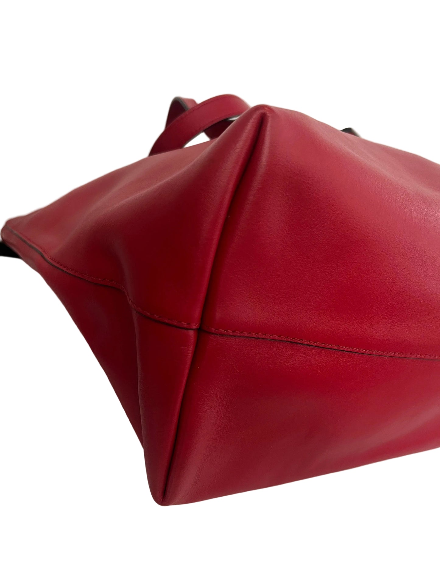 Prada Vintage Red Leather Tote