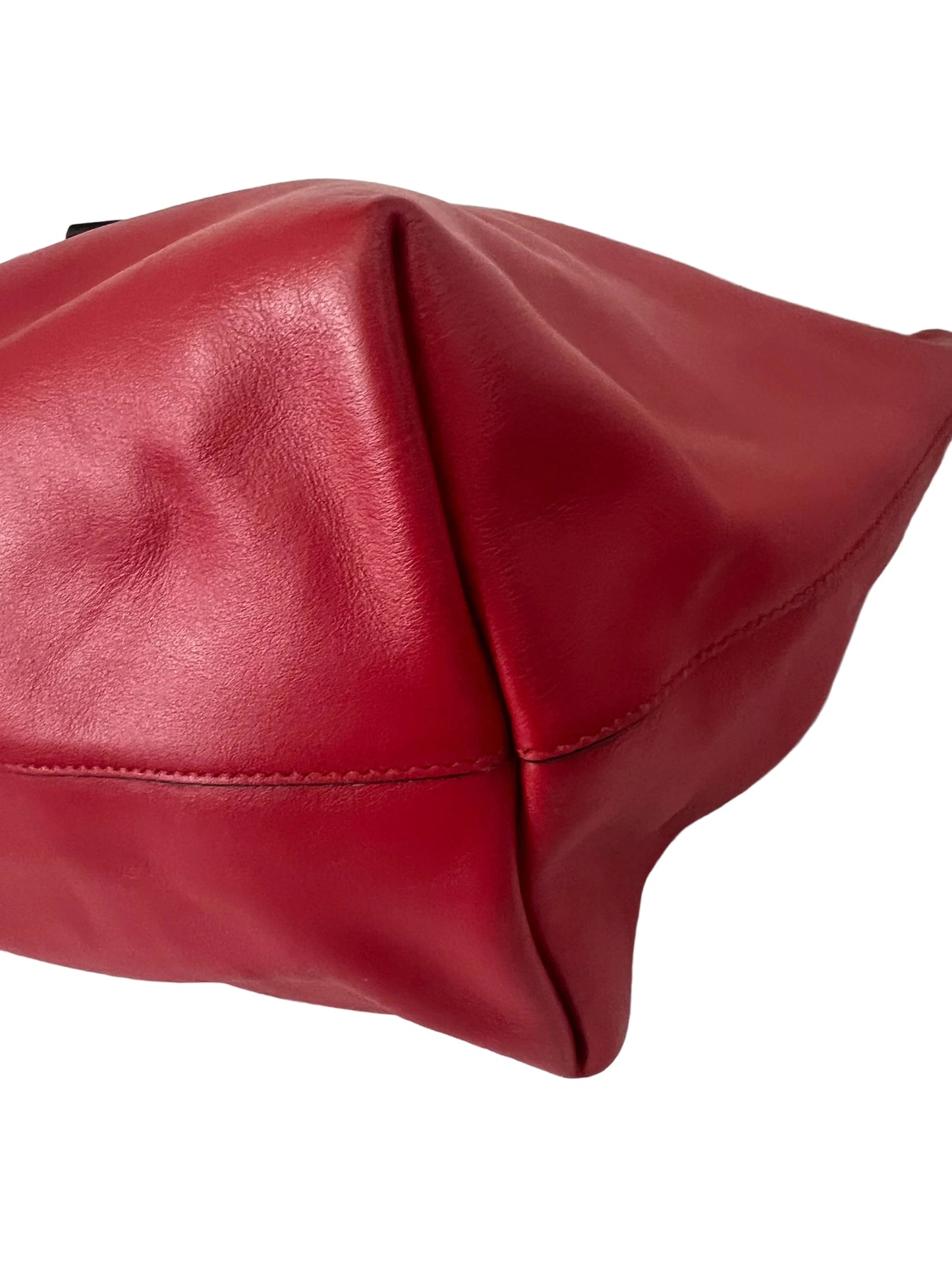 Prada Vintage Red Leather Tote