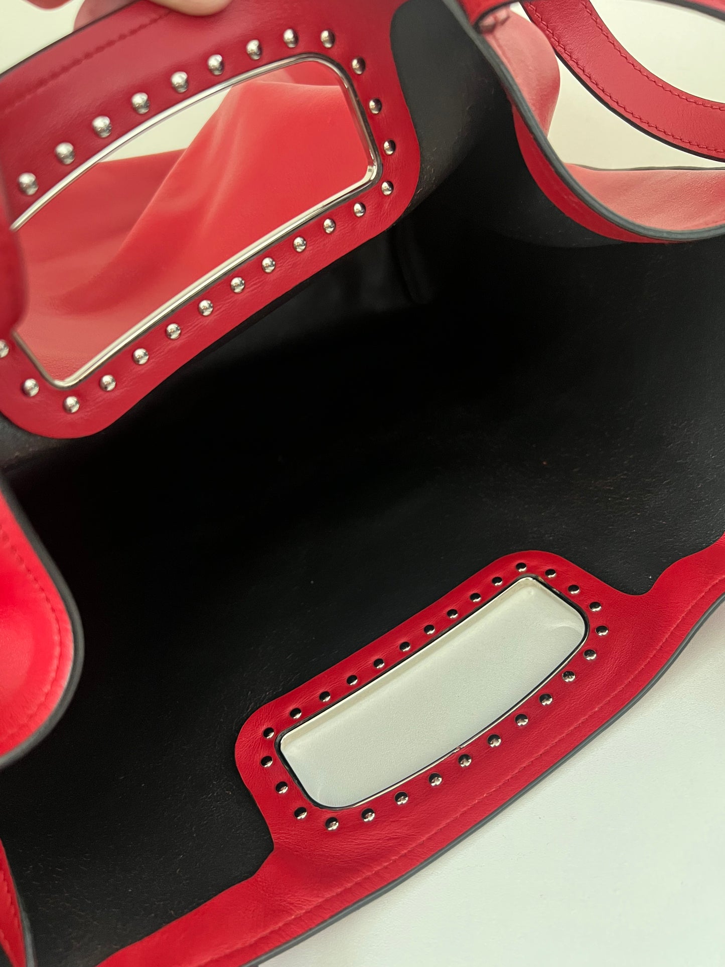 Prada Vintage Red Leather Tote