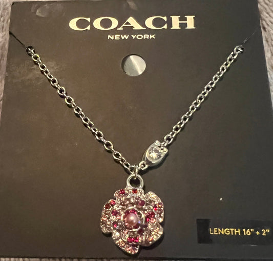 Coach Tea Rose Necklace