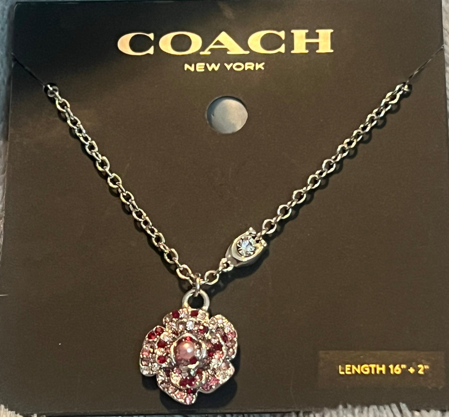 Coach Tea Rose Necklace