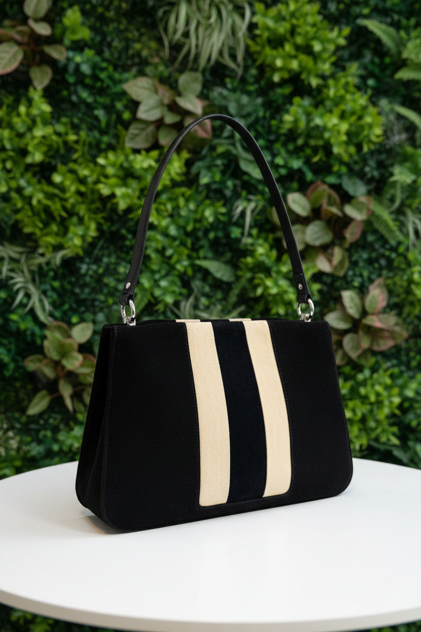 Gucci Velvet Blondie Web Flap Bag