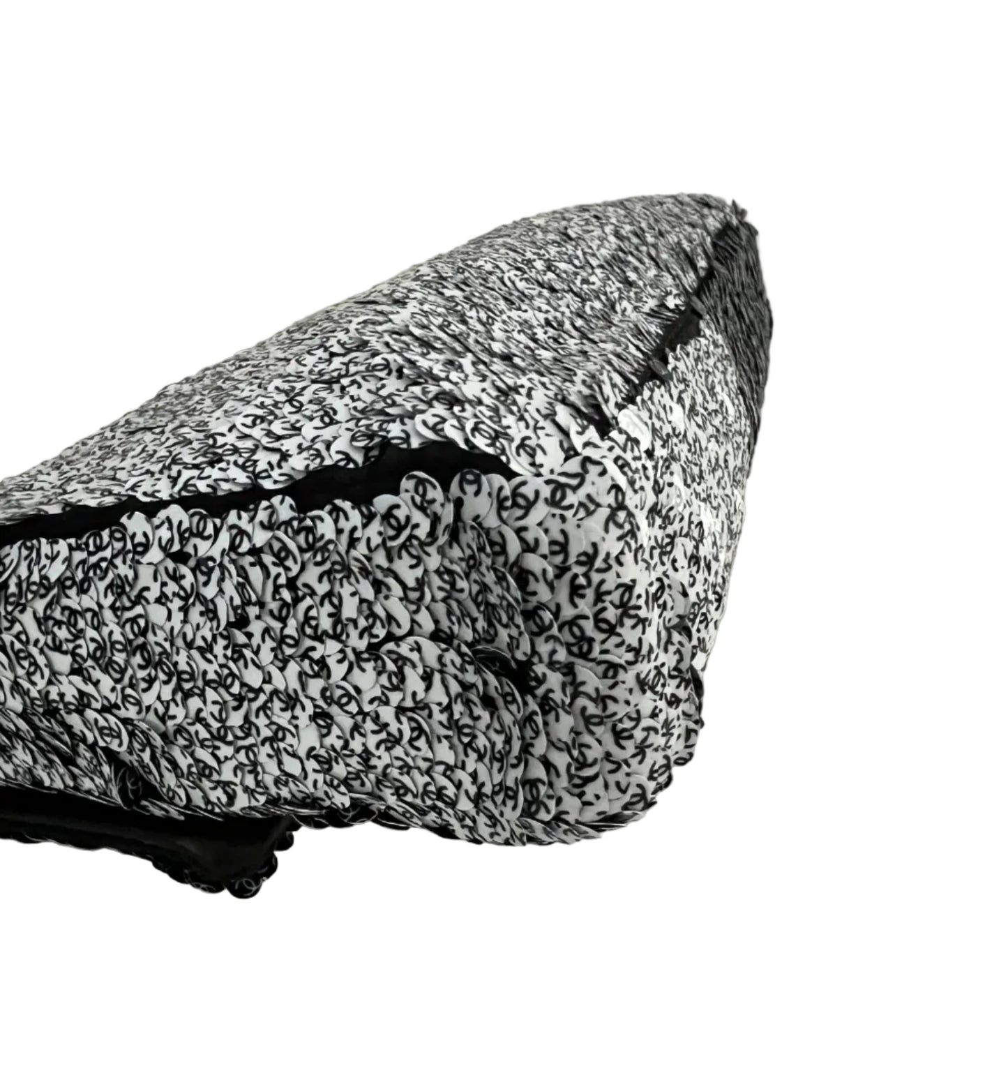 Chanel Black & White Reversible Mini CC Sequins Flap - RARE