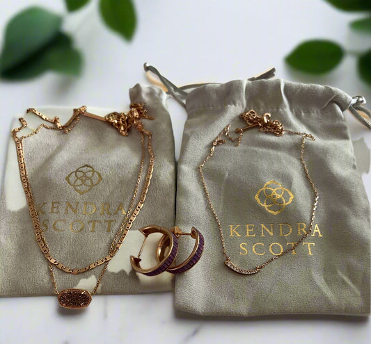Kendra Scott Rose Gold Jewelry Bundle