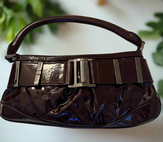 Burberry Patent Leather Shoulder Bag