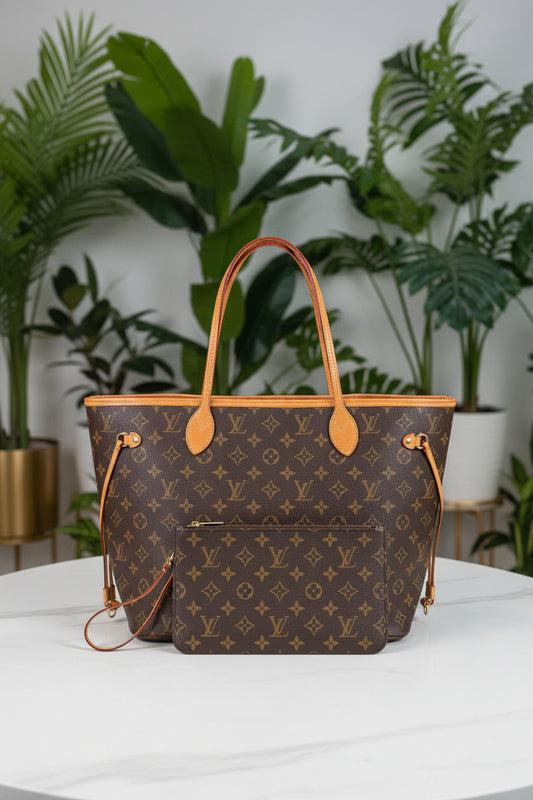 Louis Vuitton Monogram Neverfull MM with Pouch