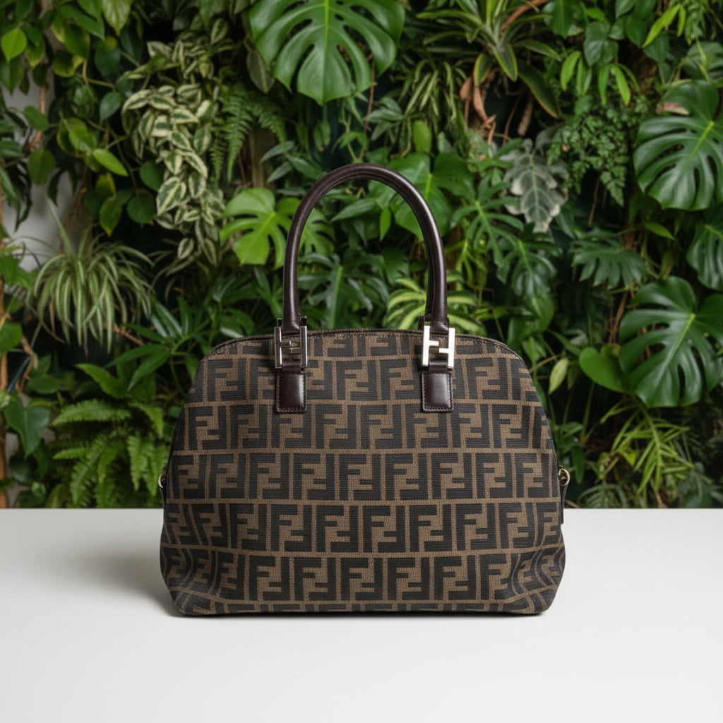 Fendi Zucca Top Handle Satchel