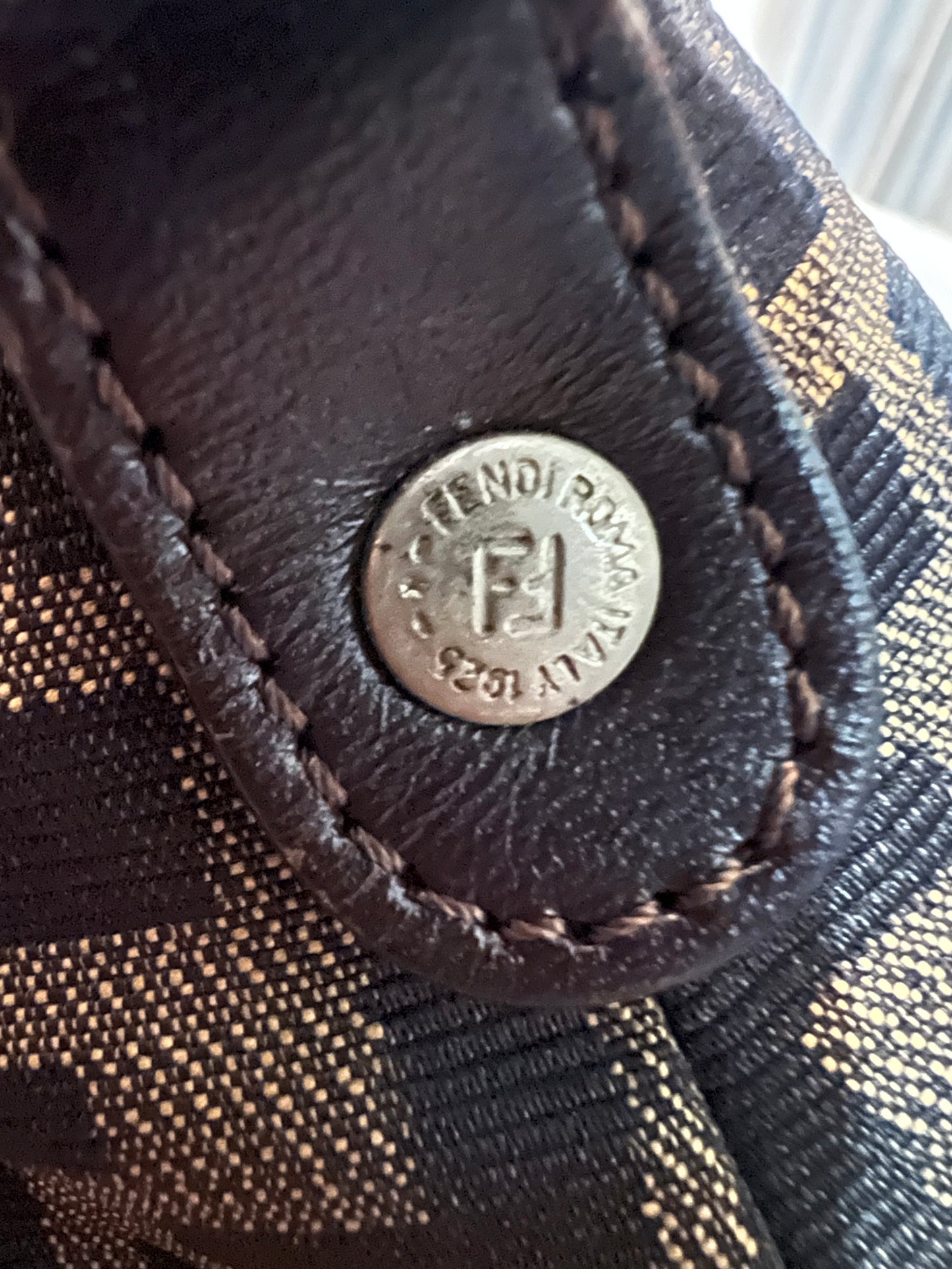 Fendi Zucca Top Handle Satchel
