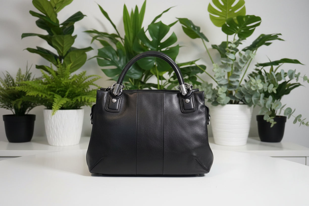 Coach Black Leather Kristen w/ Box