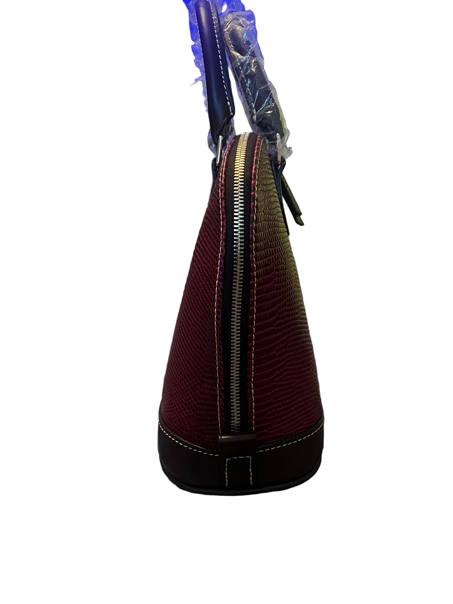 Dooney & Bourke Lizard Burgundy Satchel