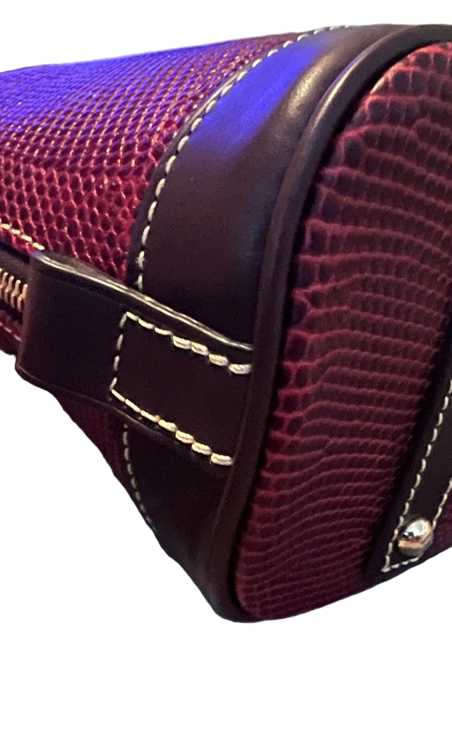 Dooney & Bourke Lizard Burgundy Satchel