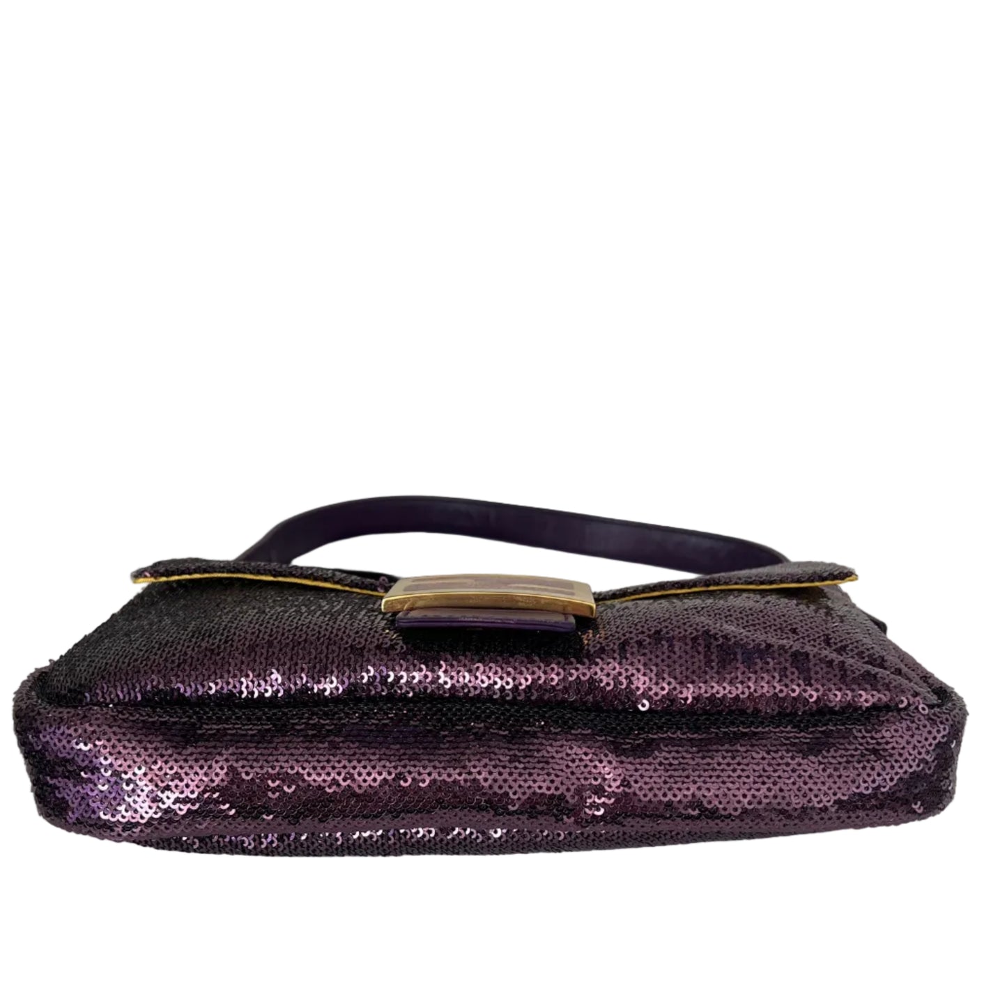 Fendi Purple Sequin Vintage Baguette