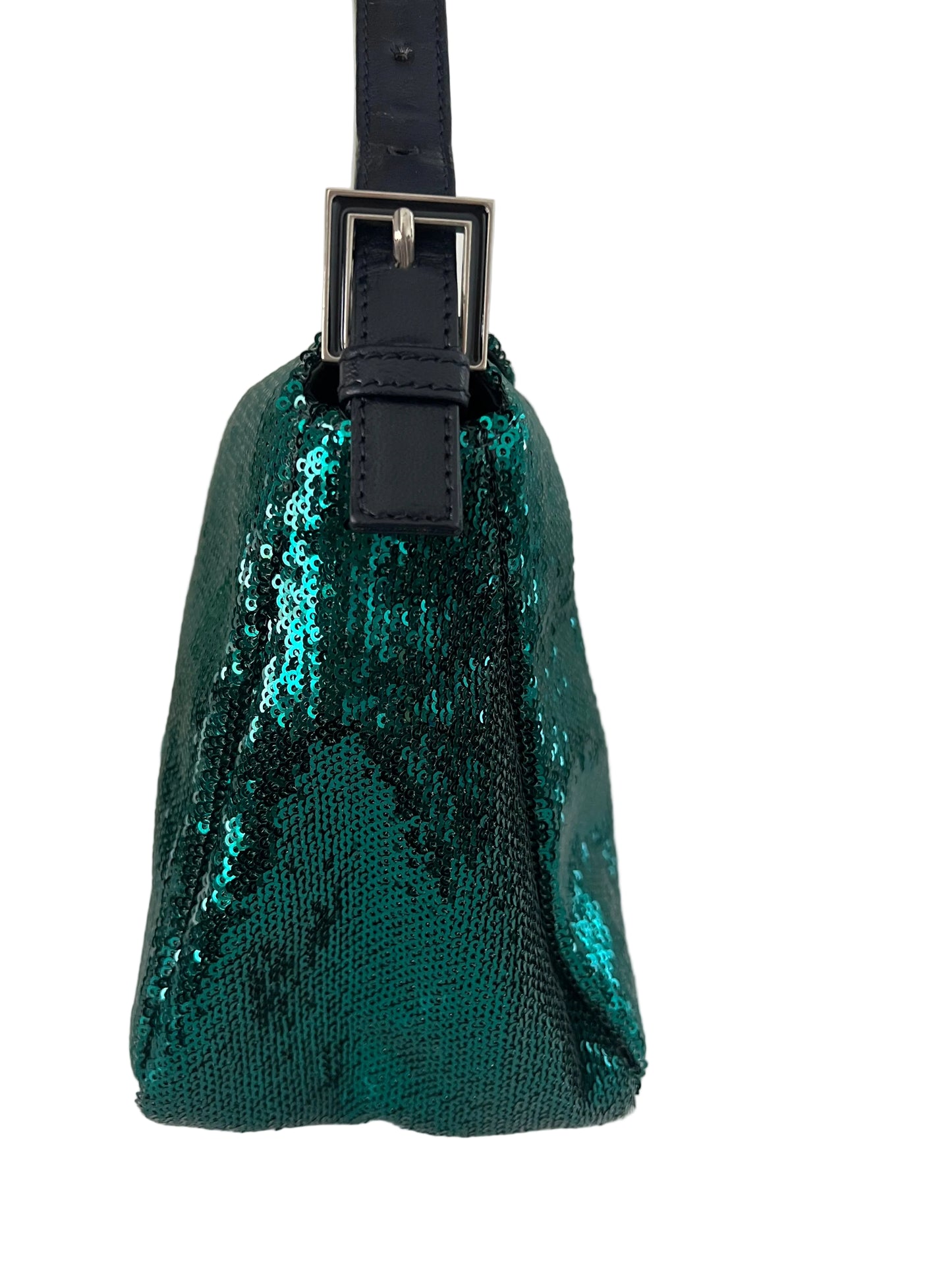 Fendi Green Sequin Mamma Baguette-RARE