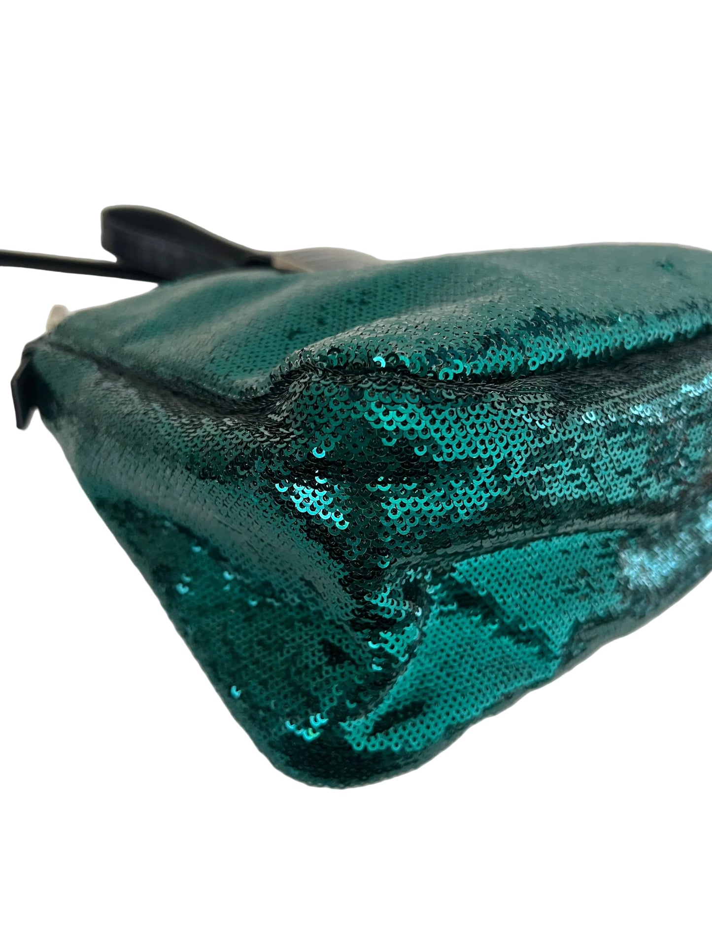 Fendi Green Sequin Mamma Baguette-RARE