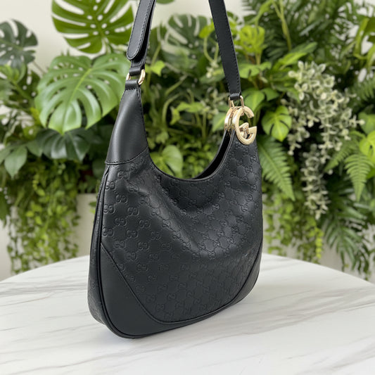 Gucci Embossed Leather Charlotte Hobo
