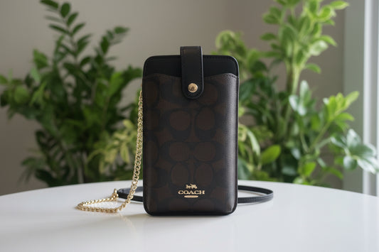 Coach Coated Canvas Phone Crossbody
