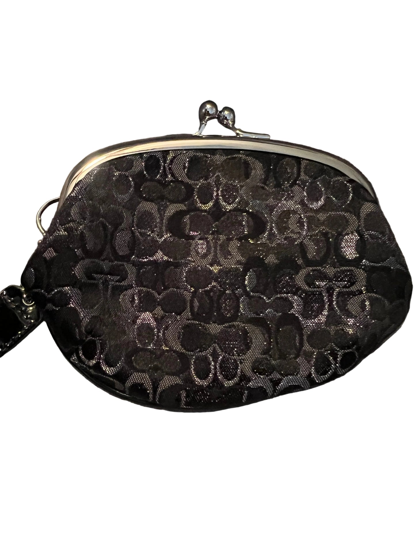 Coach Optic Kisslock Coin Pouch