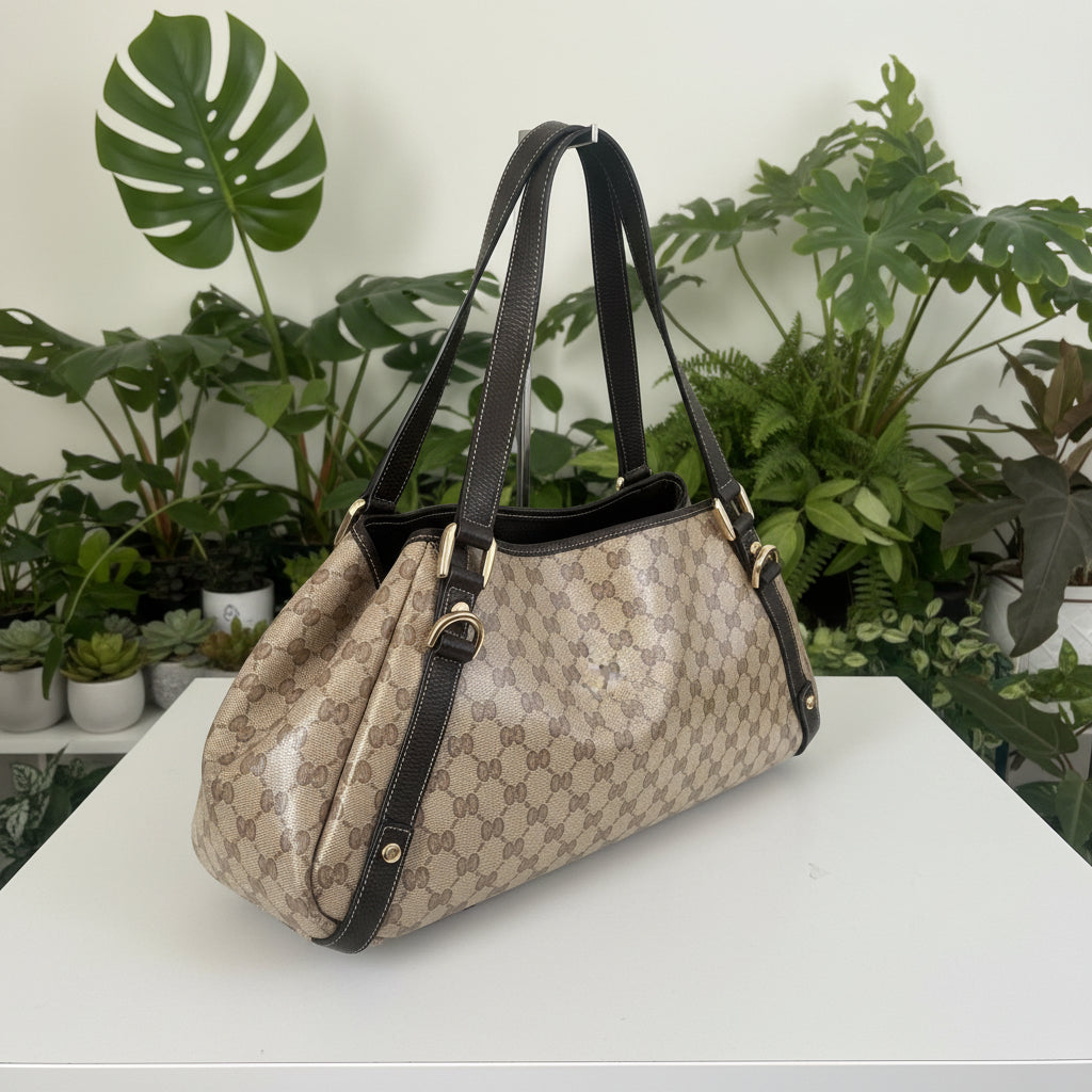 Gucci Vintage Crystal GG Abbey Shoulder Bag