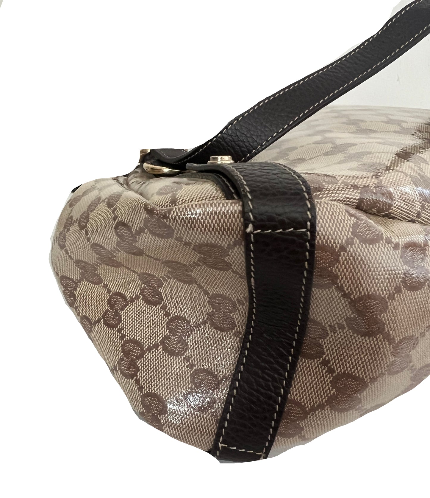 Gucci Vintage Crystal GG Abbey Shoulder Bag