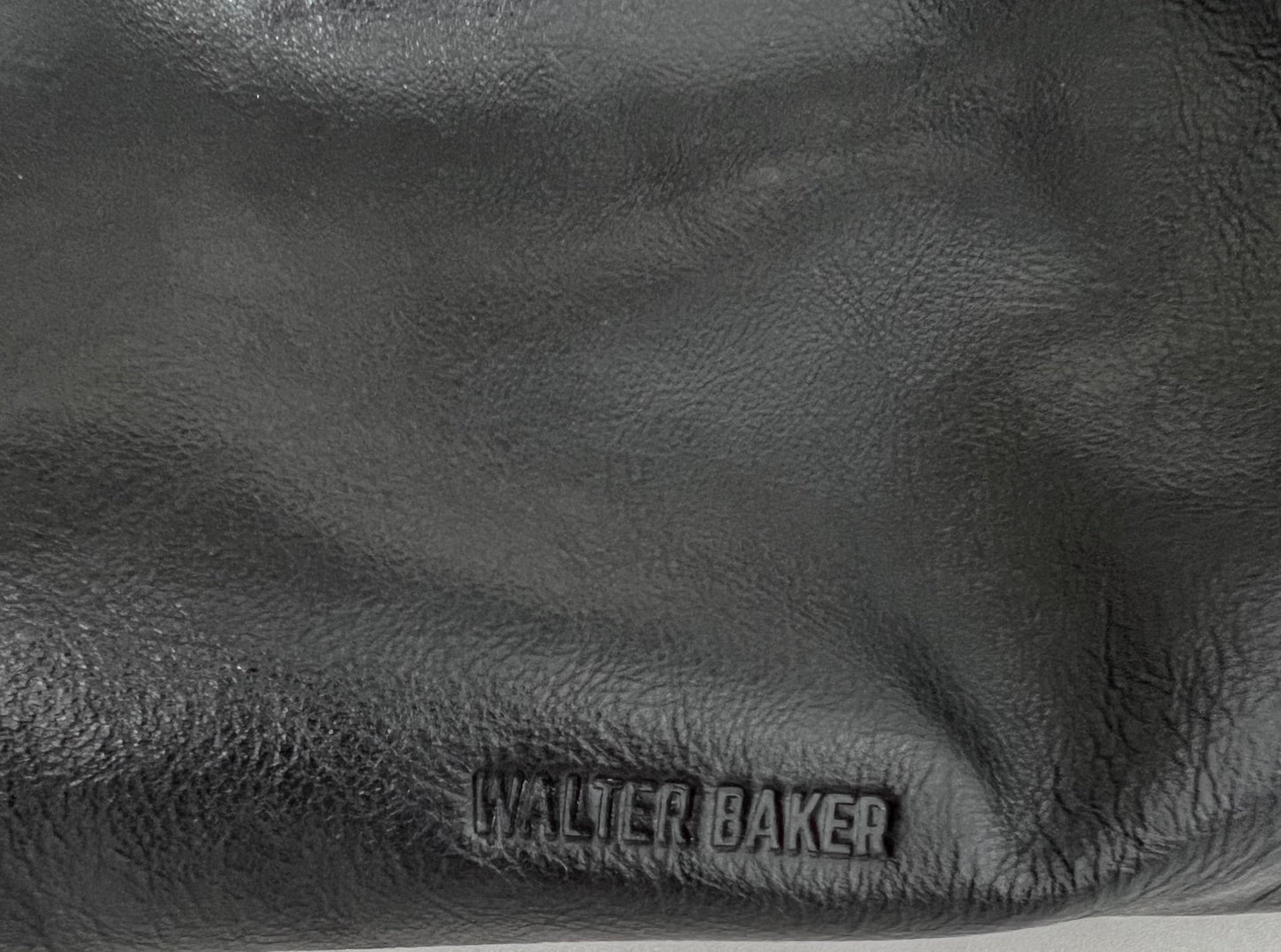 Walter Baker Black Leather Clutch/Crossbody