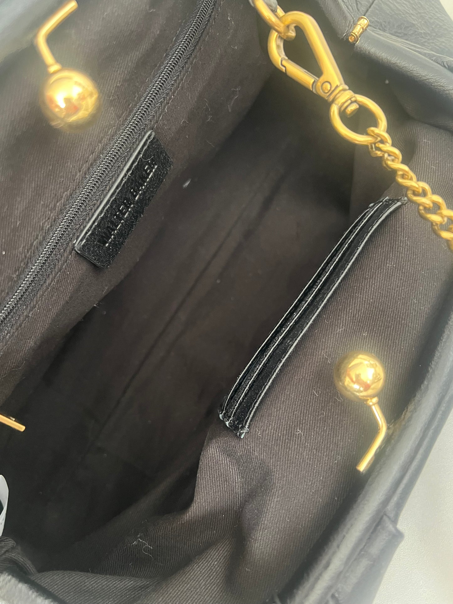 Walter Baker Black Leather Clutch/Crossbody