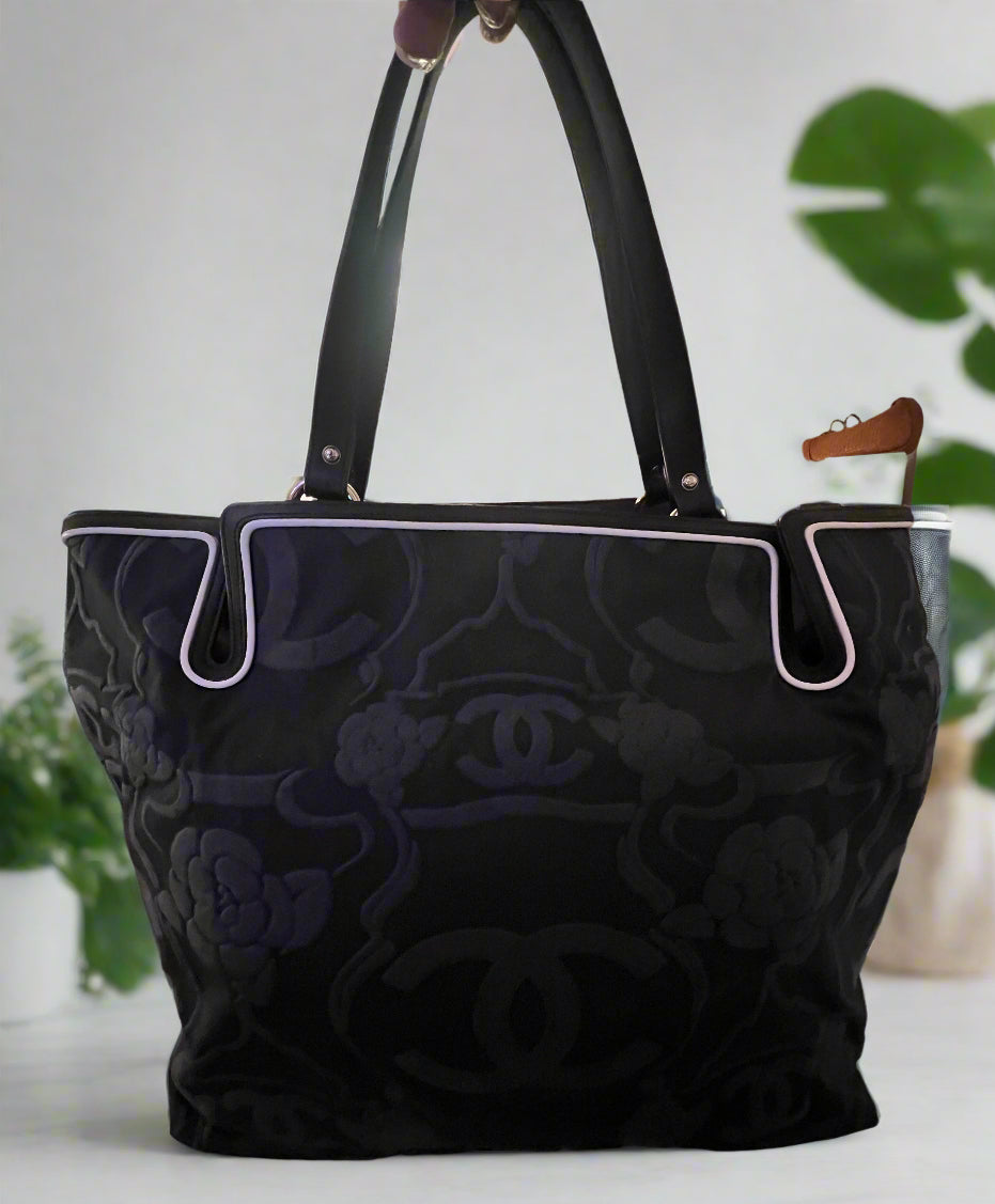 Chanel Camilla and CC Canvas and Leather Tote