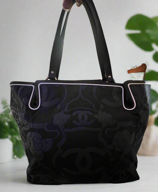 Chanel Camilla and CC Canvas and Leather Tote