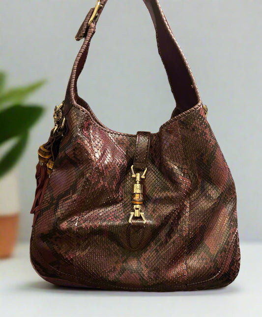 Gucci Python Jackie Hobo