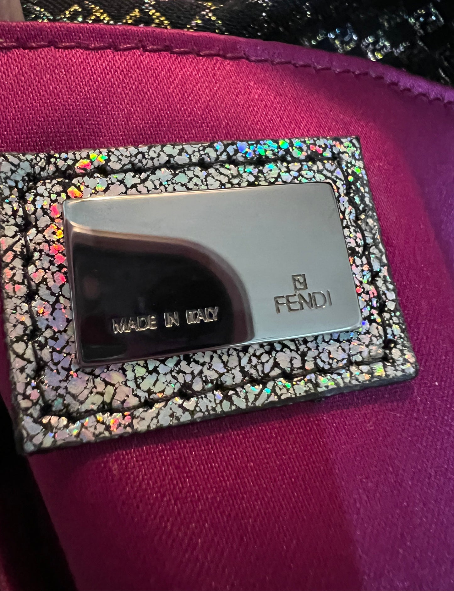 Fendi Iridescent Multicolor Mini Mamma Baguette