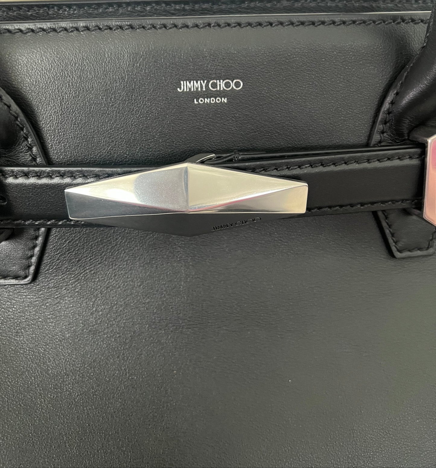 Jimmy Choo Diamond Leather Tote Bag