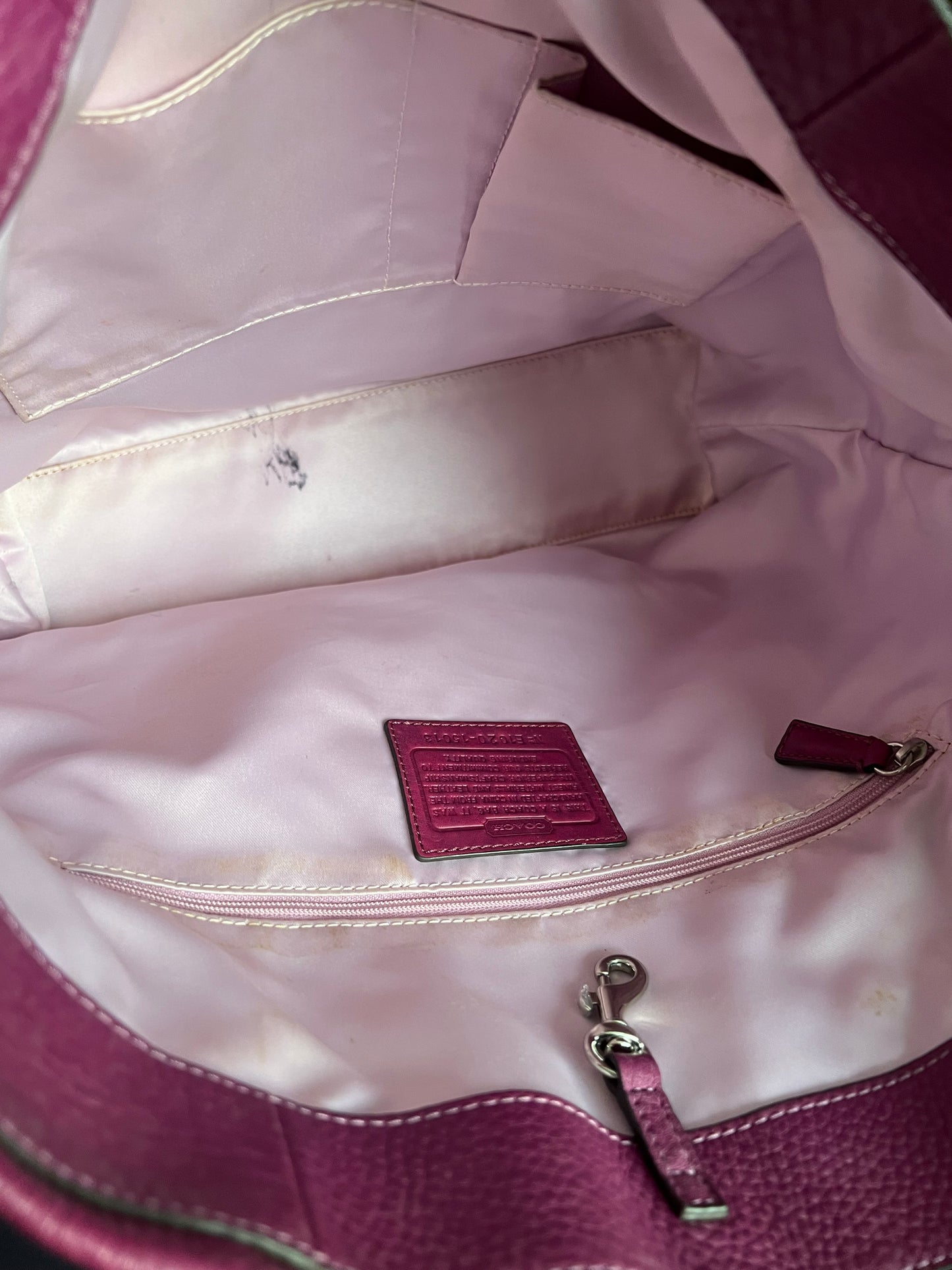 Coach Purple Laura Tote