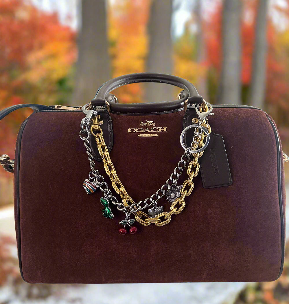 Coach Suede Brown Large Rowan