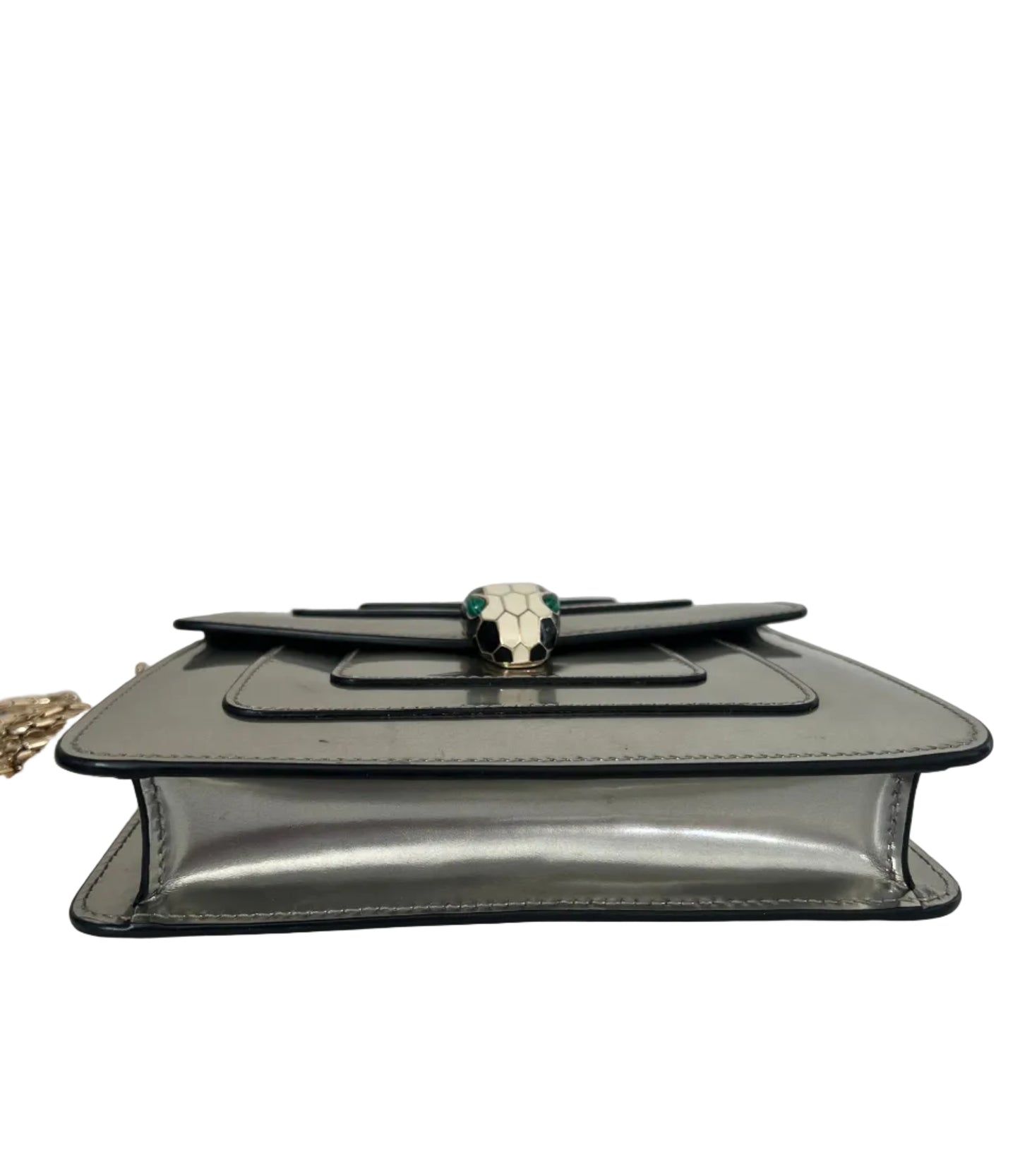 Bvlgari Serpenti Forever Silver Shoulder Bag