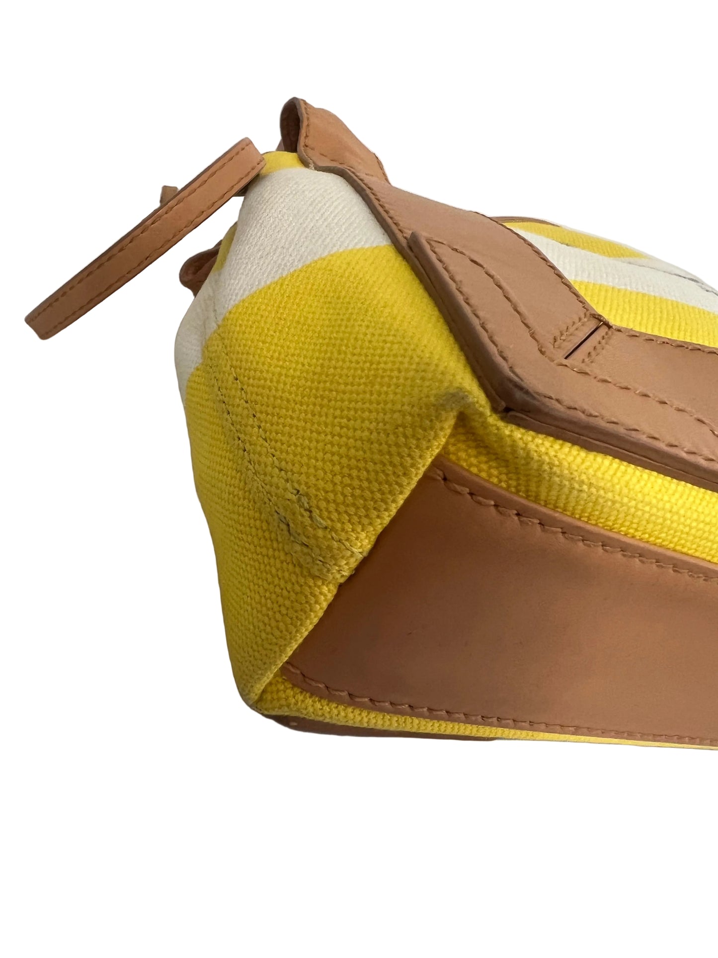 Balenciaga Yellow Small Canvas Cabas Bag