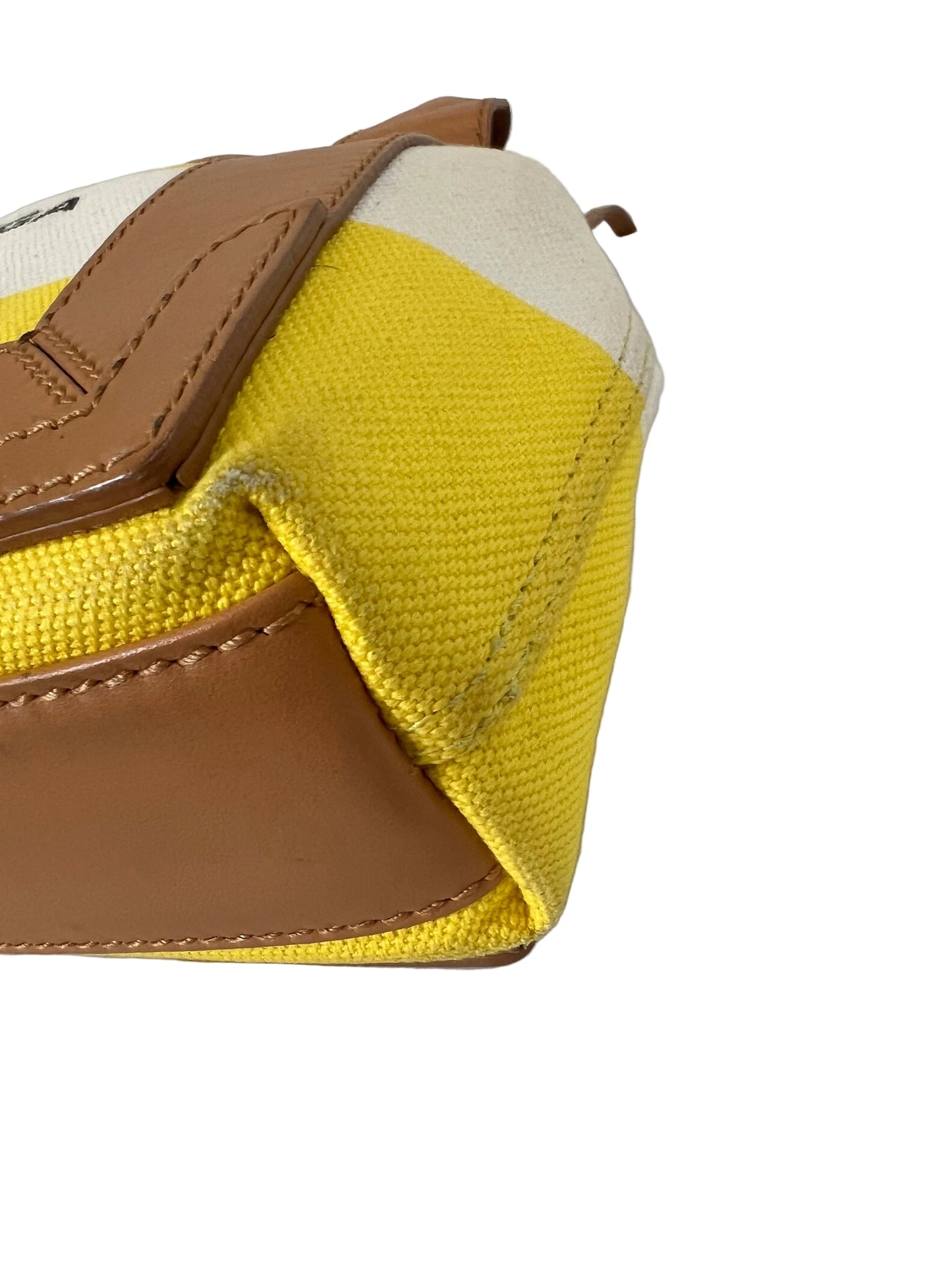 Balenciaga Yellow Small Canvas Cabas Bag
