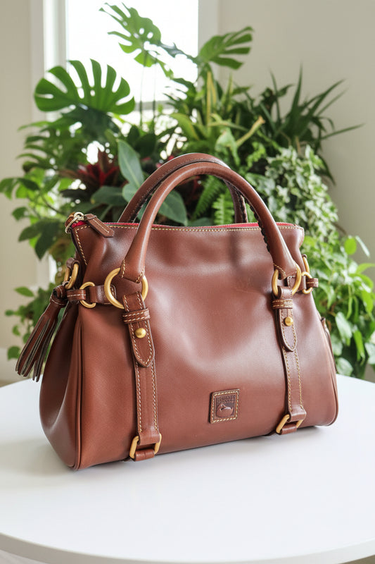 Dooney & Bourke Brown Florentine Satchel 38