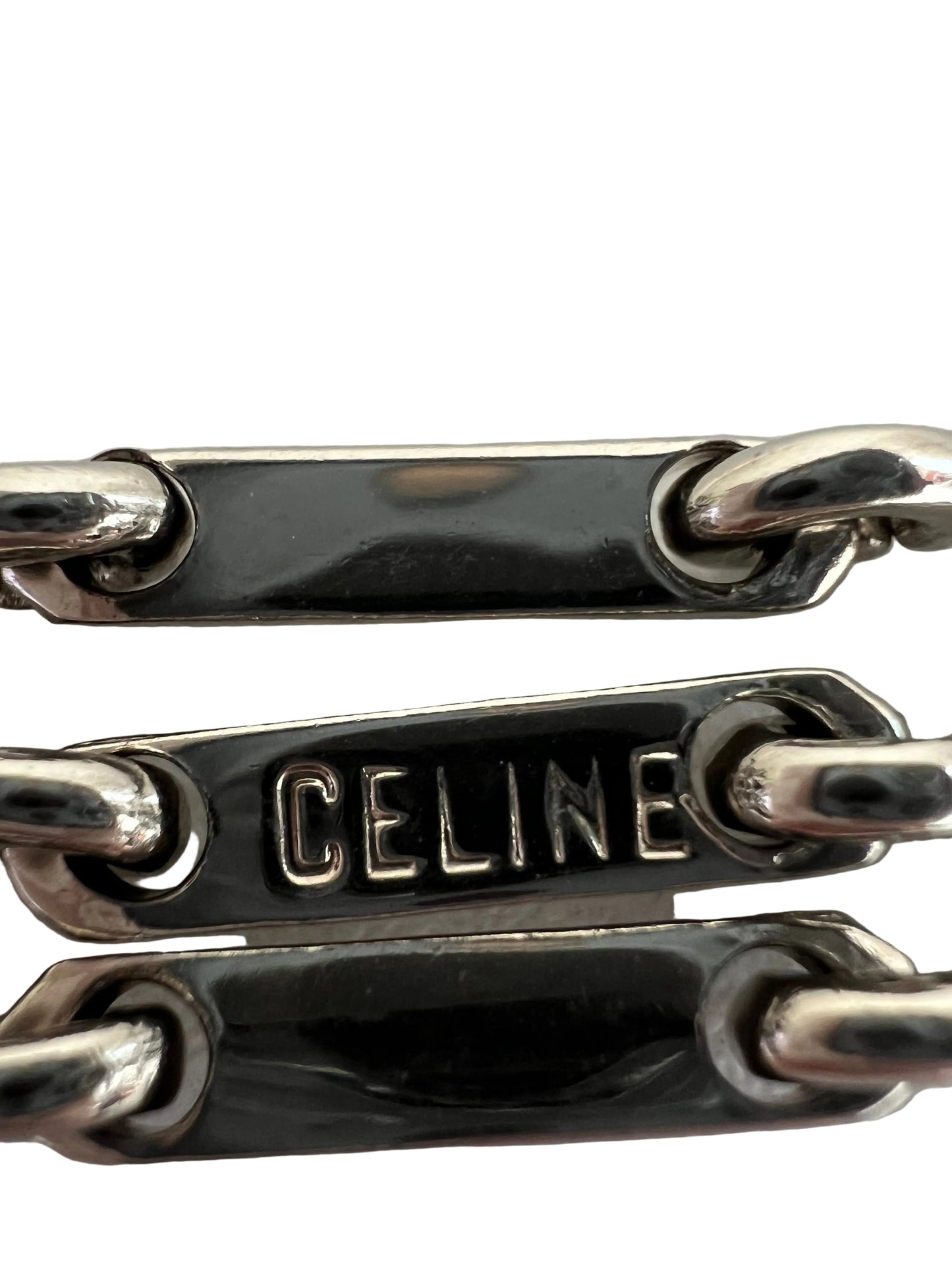 Celine Silver-Toned Horsebit Bracelet