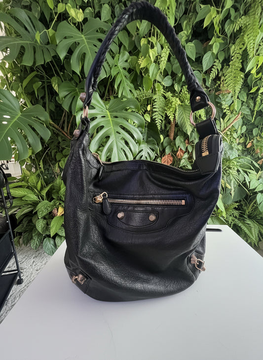 Balenciaga Giant Day Hobo - Rose Gold Hardware