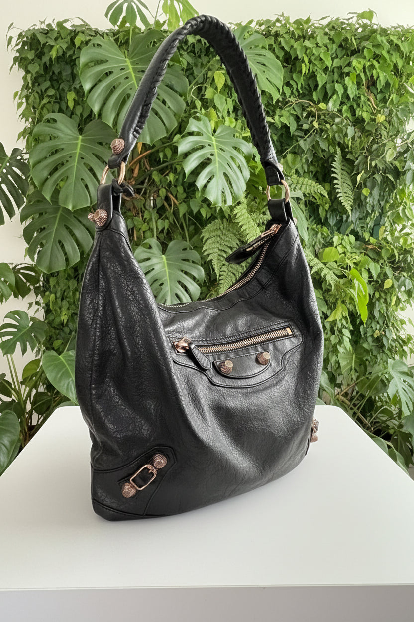 Balenciaga Giant Day Hobo - Rose Gold Hardware