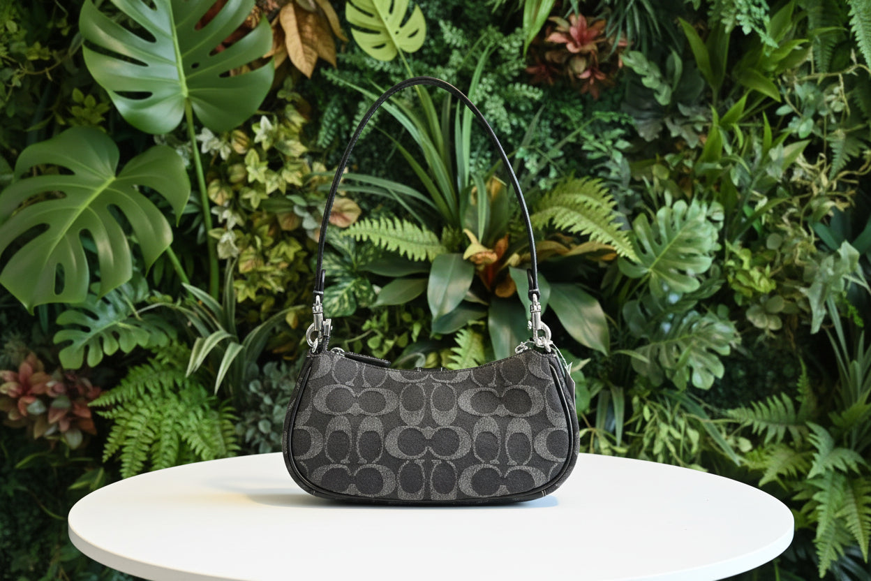 Coach Black Denim Mini Ashton